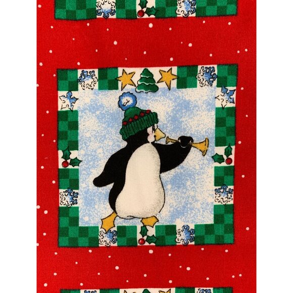 Daisy Kingdom Craft Squares Christmas Holiday Fabric Penguin Snowman B3811 - Picture 4 of 16